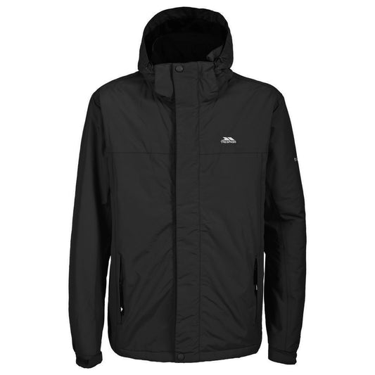 Black - Front - Trespass Mens Donelly Waterproof Padded Jacket