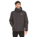 Black - Back - Trespass Mens Donelly Waterproof Padded Jacket