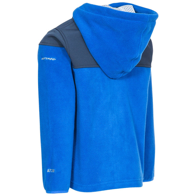 Blue - Back - Trespass Childrens Boys Bieber Full Zip Fleece Jacket