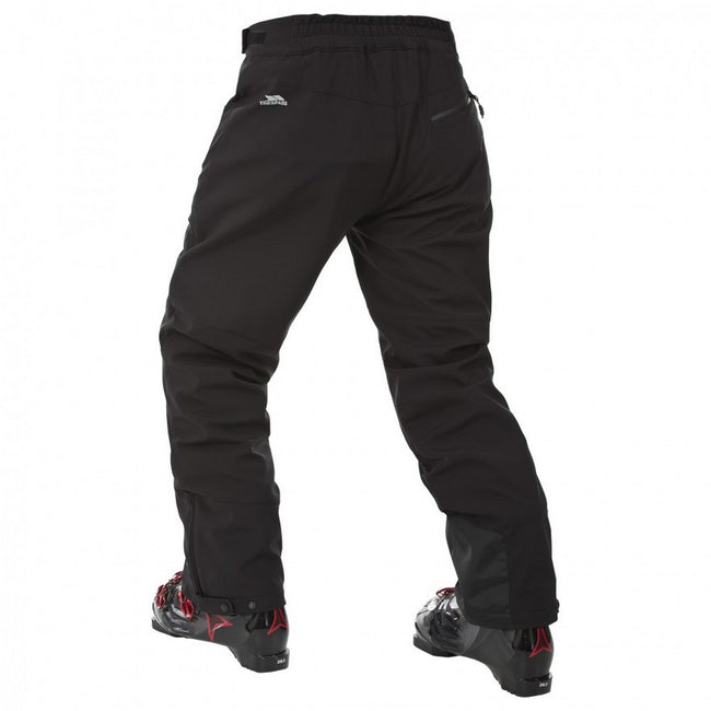 Black - Back - Trespass Mens Westend Stretch Waterproof Ski Trousers