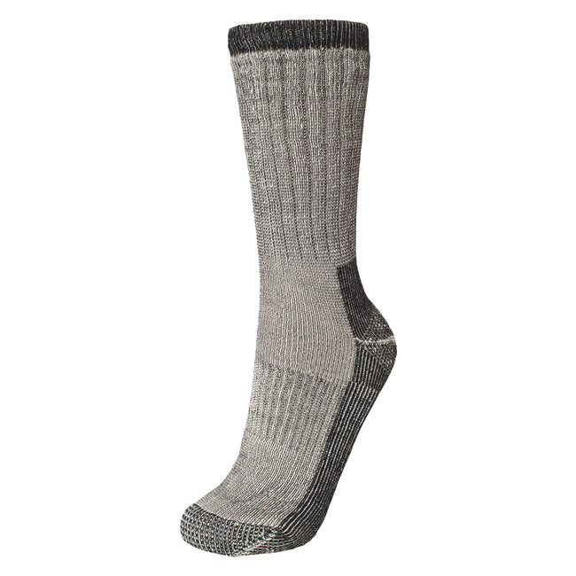 Grey Marl - Back - Trespass Mens Stroller Merino Wool Hiking Boot Socks (1 Pair)