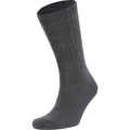 Black Marl - Side - Trespass Mens Stroller Merino Wool Hiking Boot Socks (1 Pair)