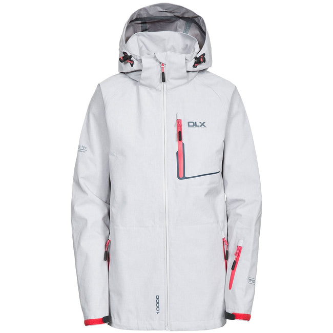Quartz Marl - Front - Trespass Womens-Ladies Gita Waterproof Shell Jacket