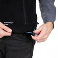 Black - Close up - Trespass Mens Othos II Full Zip Fleece Gilet