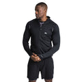 Black - Side - Trespass Mens Whiten Long Sleeve Quick Dry Active Jacket