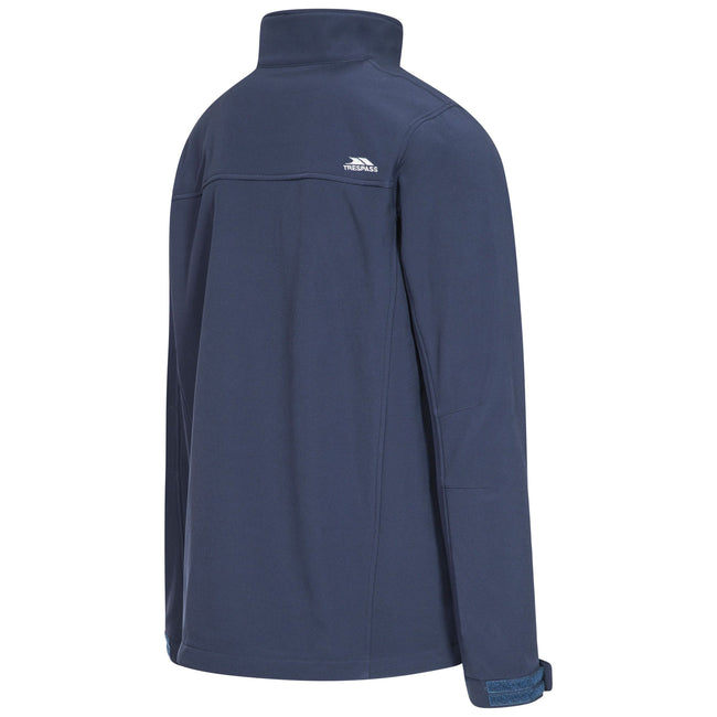 Navy - Side - Trespass Mens Vander Softshell Jacket