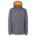 Carbon - Front - Trespass Mens Zeek Waterproof Softshell Jacket