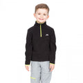 Black - Side - Trespass Childrens Boys Etto Half Zip Fleece Top