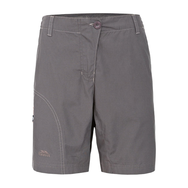 Peat - Front - Trespass Womens-Ladies Elinda Travel Shorts