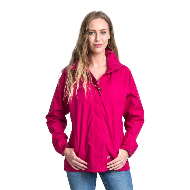 Cerise - Back - Trespass Womens-Ladies Nasu II Waterproof Jacket