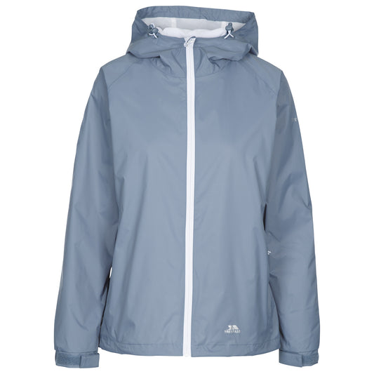Pewter Grey - Front - Trespass Womens-Ladies Tayah II Waterproof Jacket