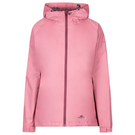 Rose Blush - Front - Trespass Womens-Ladies Tayah II Waterproof Jacket
