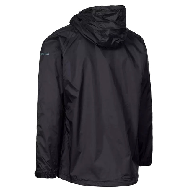 Black-Teal - Back - Trespass Womens-Ladies Tayah II Waterproof Jacket