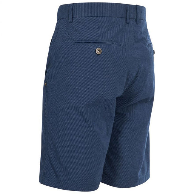 Navy Stripe - Back - Trespass Mens Atom Casual Shorts