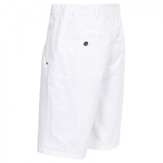 White - Back - Trespass Mens Firewall Casual Shorts
