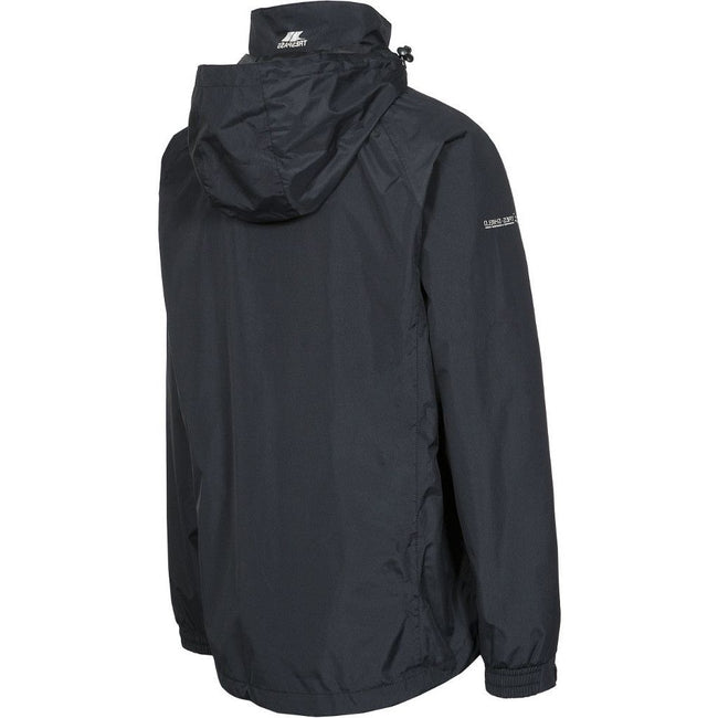 Black - Side - Trespass Mens Nabro II Waterproof Jacket