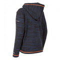 Navy Marl - Back - Trespass Childrens Boys Shaw Full Zip Hooded Fleece Jacket