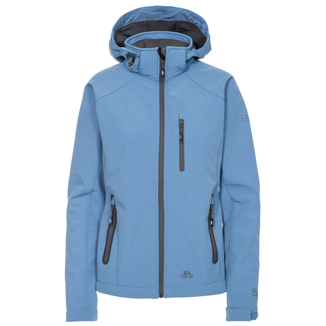 Denim Blue - Back - Trespass Womens-Ladies Bela II Waterproof Soft Shell Jacket