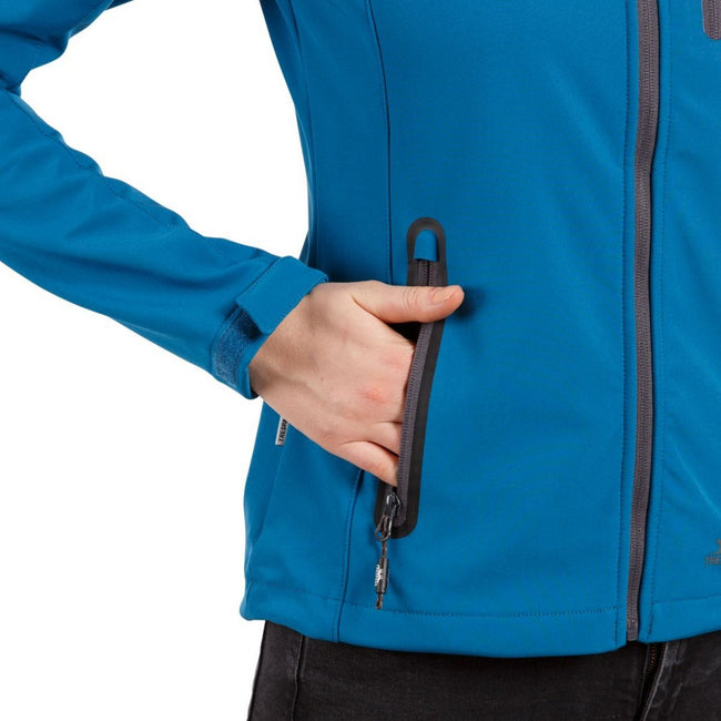 Denim Blue - Back - Trespass Womens-Ladies Bela II Waterproof Soft Shell Jacket