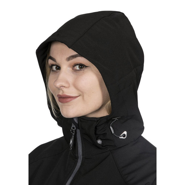 Black - Lifestyle - Trespass Womens-Ladies Bela II Waterproof Soft Shell Jacket