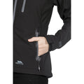 Black - Close up - Trespass Womens-Ladies Bela II Waterproof Soft Shell Jacket