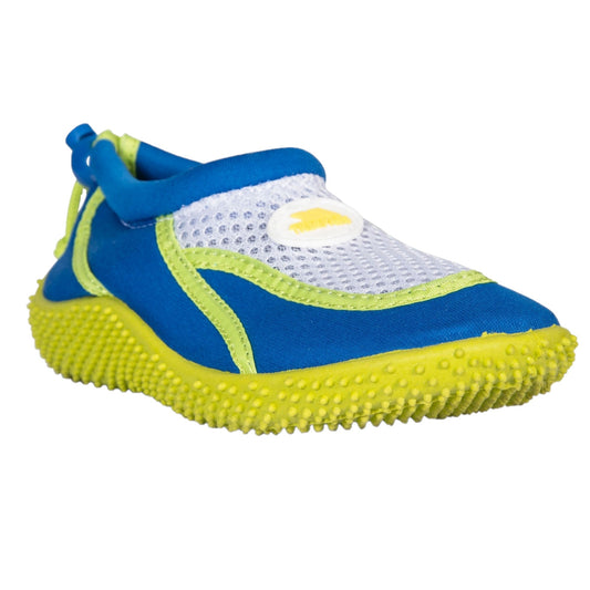 Blue - Front - Trespass Childrens Boys Squidder Slip On Aqua Shoes