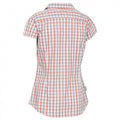 Blush Check - Back - Trespass Womens-Ladies Tilley Short Sleeve Casual Checked Shirt