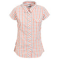 Blush Check - Front - Trespass Womens-Ladies Tilley Short Sleeve Casual Checked Shirt