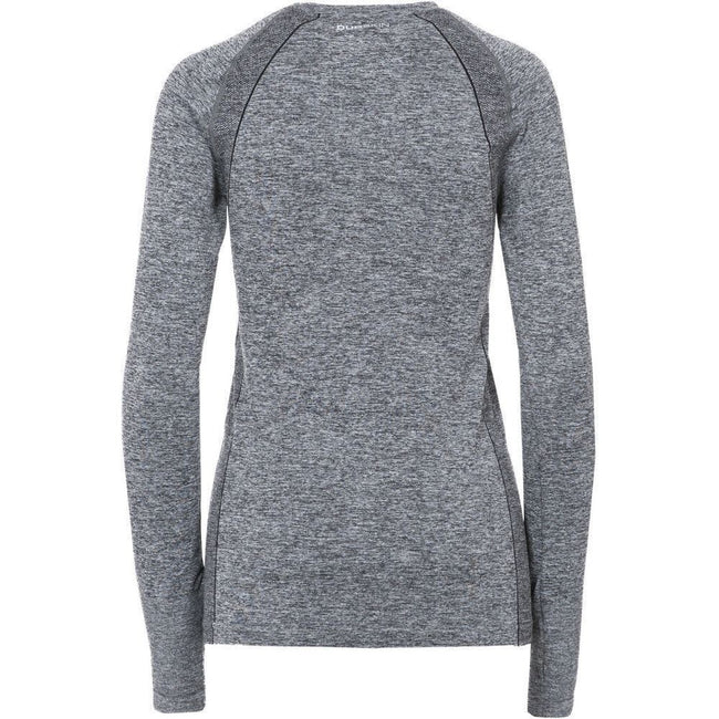 Black Marl - Back - Trespass Womens-Ladies Welina Long Sleeve Active Top