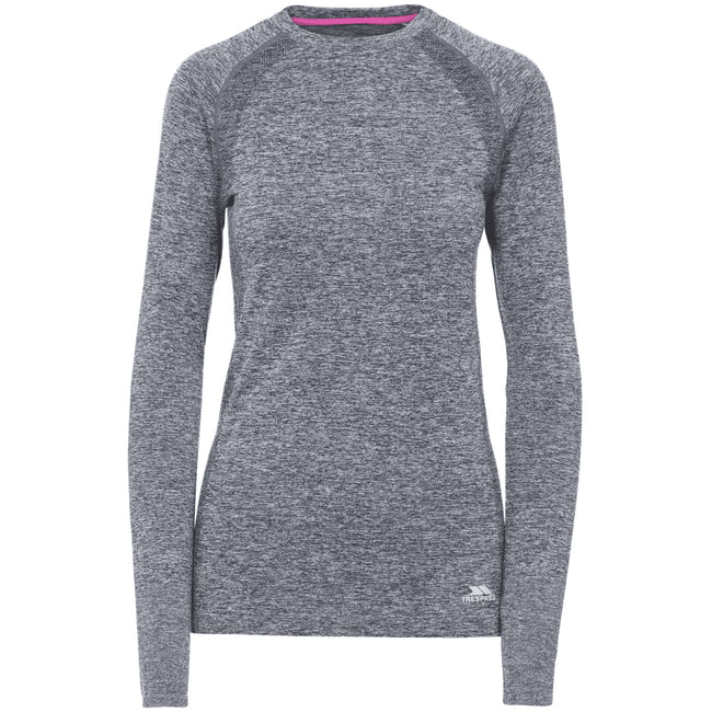 Black Marl - Front - Trespass Womens-Ladies Welina Long Sleeve Active Top