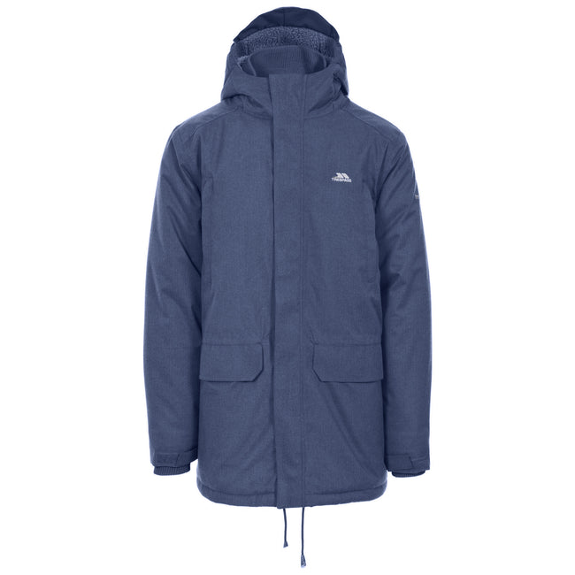 Navy Marl - Front - Trespass Mens Glover Waterproof Jacket