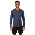 Navy Marl - Lifestyle - Trespass Mens Timo Long Sleeve Active Top