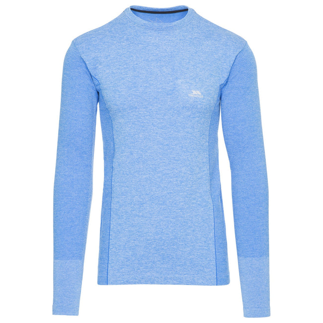 Bright Blue Marl - Front - Trespass Mens Timo Long Sleeve Active Top