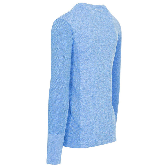 Bright Blue Marl - Back - Trespass Mens Timo Long Sleeve Active Top