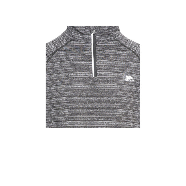 Black - Side - Trespass Mens Birney Long Sleeve Active Top