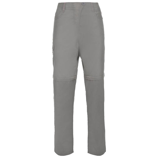 Storm Grey - Front - Trespass Womens-Ladies Rambler Convertible Hiking Trousers
