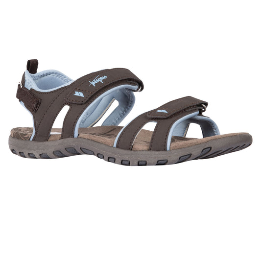 Coffee - Front - Trespass Womens-Ladies Serac Walking Sandals