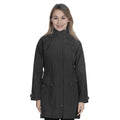 Black - Side - Trespass Womens-Ladies Rainy Day Waterproof Jacket