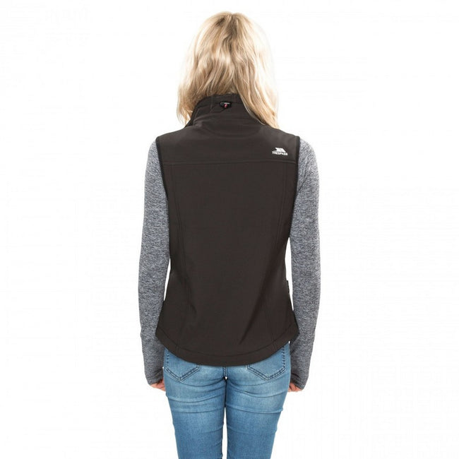 Black - Lifestyle - Trespass Womens-Ladies Norma Softshell Sleeveless Gilet