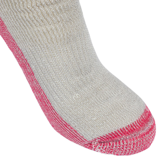 Grey Marl - Close up - Trespass Womens-Ladies Springing DLX Trekking Socks