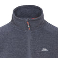 Navy Melange - Side - Trespass Mens Instigate Full Zip Fleece Jacket