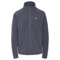 Navy Melange - Front - Trespass Mens Instigate Full Zip Fleece Jacket