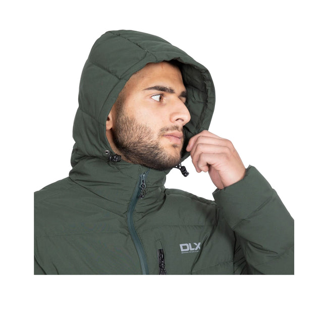 Olive - Lifestyle - Trespass Mens Crane DLX Down Jacket