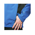 Blue - Side - Trespass Mens Strathy II Softshell Jacket