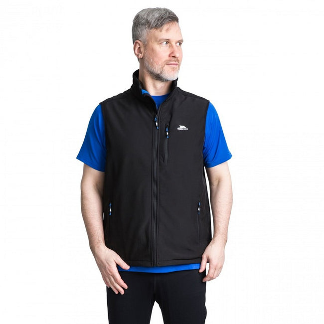 Black - Side - Trespass Mens Vassus Soft-shell Jacket
