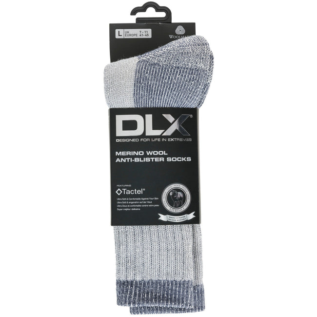 Grey Marl - Side - Trespass Mens Strolling DLX Walking Socks