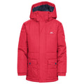 Red - Front - Trespass Childrens-Boys Longton Waterproof Jacket