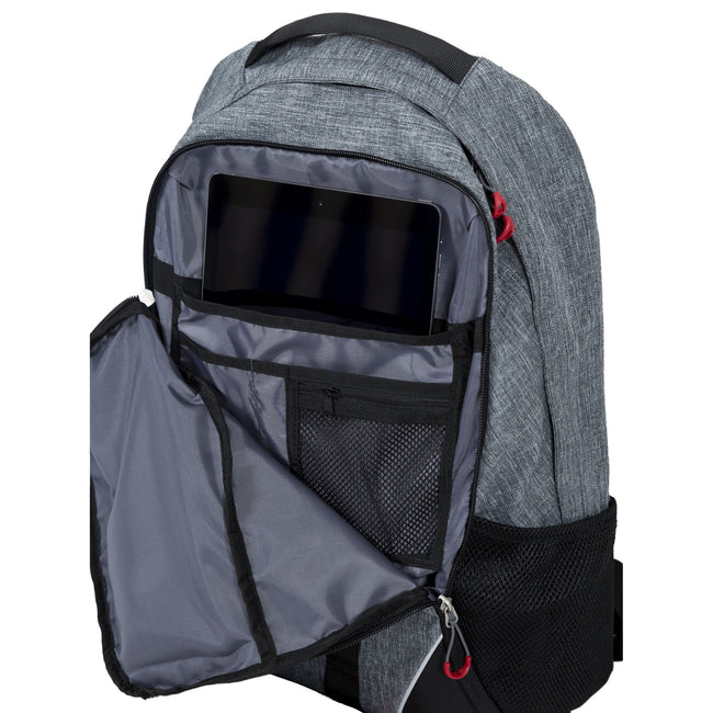 Grey - Side - Trespass Unisex Rocka Multi-functional Backpack
