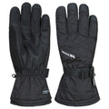 Black - Side - Trespass Mens Reunited II Ski Gloves
