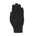 Black - Back - Trespass Mens Gaunt II Fleece Gloves